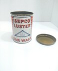 Sepco Luster Car Wash Tin Can 1 Lb  Birmingham Alabama Vtg Auto Empty Display