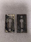 Antique Pair Of Mallory And Wheeler Eastlake Design Keyhole Cover Vintage