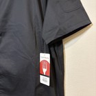 Chef Works New Springfield Black Chef Coat Men 2xl  Zipper Arm Pocket Bcsz009
