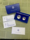 1986 Liberty Proof 2 Coin Set Silver Dollar Clad Half Ellis Island Boxed Coa Ogp