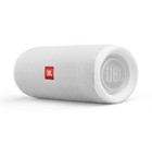 Jbl Flip 5 White Bluetooth Speaker W divvi  Hardshell Case Kit