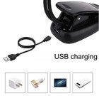Usb Rechargeable Led Book Light Flexible Clip On Reading Lamp Bed Travel