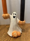 Vintage Halloween Ghost Candleholders Set Of 2 Fitz   Floyd Tumblers