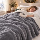 Soft Sherpa Blanket  Thick Reversible Fleece Throw For Cold Nights  Cozy Bed