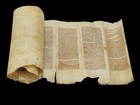 Extremely Rare Torah Bible Fragment 250-300 Years Old On Calf Parchment Jewish