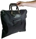 Hipaa Locking Courier Bags With Handles   Card Holder   Black   19w X 15h   D   