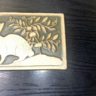 Scott Weaver Tile - Rabbit - 8  X 4  - Horton  Michigan - Green