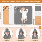 9 Pcs Baby Bath Towels Set For Newborn Essentials  lion  Bear  Elephant 