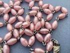 Vintage Catholic Religious 23    Pink Rosary Beads   508