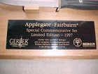 Vintage 1997 Gerber   Boker Applegate Fairbairn Knife Set  2686 Of 3000 No Coa
