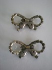 Vintage Shoe Clips Rhinestone Bow