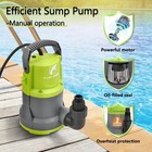 Fluentpower 3 4hp 3500gph Submersible Sump Utility Water Pump Manual Control