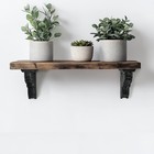 Wood Corbels Brackets Pair  Vintage Wood Brackets
