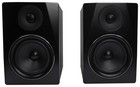 Pair Rockville Apm6b 6 5  350w Powered Usb Studio Monitor Speakers 29  Stands