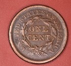 1851 Braided Hair Large Cent  xf   free S h After 1st Item 
