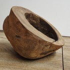 Burl Wood Hand Carved Turned Wooden Bowl Natural Dish 6-7 