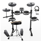      Donner Ded-80 Electric Drum Set Electronic Drum With Headphones Throne   Gray