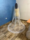 Mantilla Veil 1 Layer Bridal Lace Veil French Chantilly Lace Trim