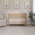 Baby Crib 5-in-1 Convertible Full Size Natural Pinewood 4 Heights Dream On Me