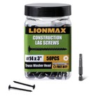 Lag Screws 3 Inch  Structural Wood Screw  14 X 3  50-pcs Heavy Duty Construction