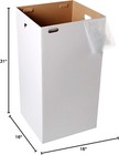 And Reusable Corrugated Cardboard Trash Cans- Bundle Of 10 Self Locking Trash Bo