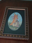 Persian Miniature Painting Khatam Kari Frame  Persian Love Story Shirin 