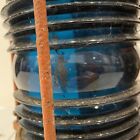 Rare Vtg Nautical Ship Boat Bridge Light Lantern Signal Red Blue Naval American