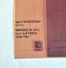 Vintage June 1967 Microfiche 666 A Microchart Us Air Force California Map 6 5 x4