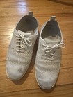 Women   s Beige Knit Sneakers Size  8 Espadrille Shoes Well Worn Cole Haan