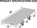 48 x12 x1 6  Concession Window Shelf Stainless Steel Foldable Food Truck Shelf