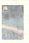 Hiroshige  ohashi Atake Sudden Shower  Japanese Woodblock Print Ukiyo-e Edo