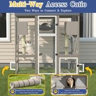 Petscosset Catio Outdoor Cat Enclosure Walk-in Cat House With 7 Platforms  Gray