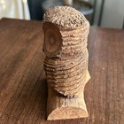Vintage Hand-carved Wooden Owl Figurine
