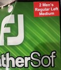 Footjoy Weathersof Men s Left Hand Golf Glove White  Regular Medium  pack Of 2 