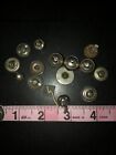 Antique Round Buttons Civil War Revolutionary Flat Head Vintage Military Uniform