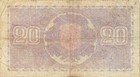 Finland  20  Mark  1939  P 71a  Litt  D  Series B  Circulated Banknote Ff