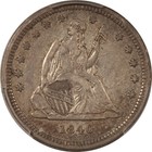 1840 Seated Liberty Quarter  Drapery - Pcgs Xf-45
