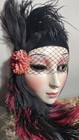 Beautiful Clay Art Ceramic Handmade Lady Face Mask Wall Decoration Sf 1990