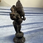 Antique Bronze Ganesha Ganesh Hindu Deity Statue Hand Cast 4 5   