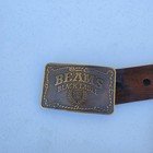 Vintage Jack Daniels Leather Belt W  A Vintage Brass Beam s Black Label Buckle