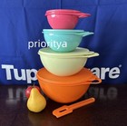 Tupperware Thatsa Medium Junior Extra Mini Mixing Classic Bowl Spatula Set 4 New