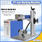 100w Jpt M7 Mopa 200 200mm Fiber Laser Marking Machine Color Marking Lightburn