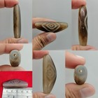 Himalayan Antique Dzi Agate 2 Eyes Good Luck Rare Amulet Bead