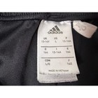 Adidas Kids Climalite Soccer Shorts Black White 3-stripe Size Large L 13-14y