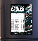 Philadelphia Eagles Schedule Magnet  2026-2027  5 X 7 Inches  High Definition