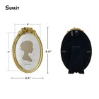 Sunlit Vintage Picture Frame 4x6 Inch  Oval Antique Photo Frames With Glass F   