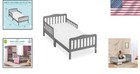 Sturdy Toddler Bed With Two Safety Rails - Perfect For Nursery Transition