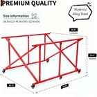 Foldable Steel Truck Bed Cart Auto Parts Dolly 800 Lbs Capacity With 6 Casters