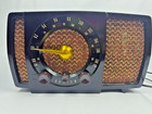 Vintage Zenith H723z 7h04z  Tube Radio Am Fm Brown Bakelite Mid Century Works