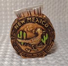 Vintage 1974 Enco New Mexico Souvenir Road Runner Bird Ceramic Toothpick Holder